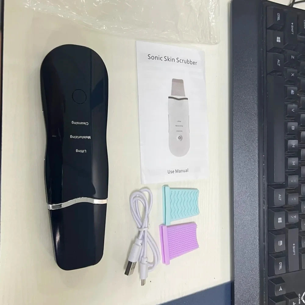 Ultrasonic Facial Skin Scrubber