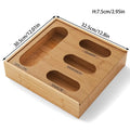 Bamboo Kitchen Bag Organizer