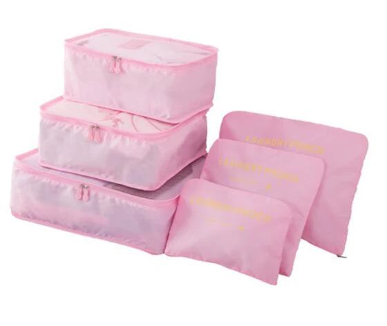 Travel Packing Cubes - 6 & 7 Piece Luggage Organizer Set