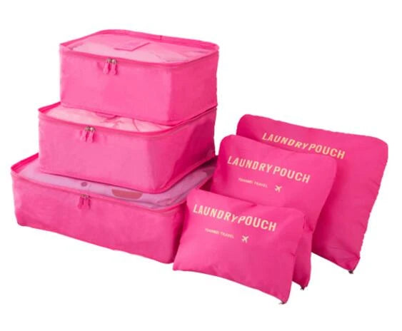 Travel Packing Cubes - 6 & 7 Piece Luggage Organizer Set