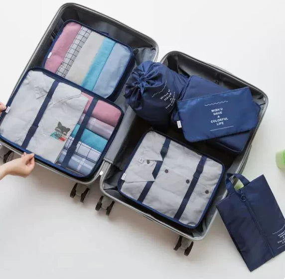 Travel Packing Cubes - 6 & 7 Piece Luggage Organizer Set