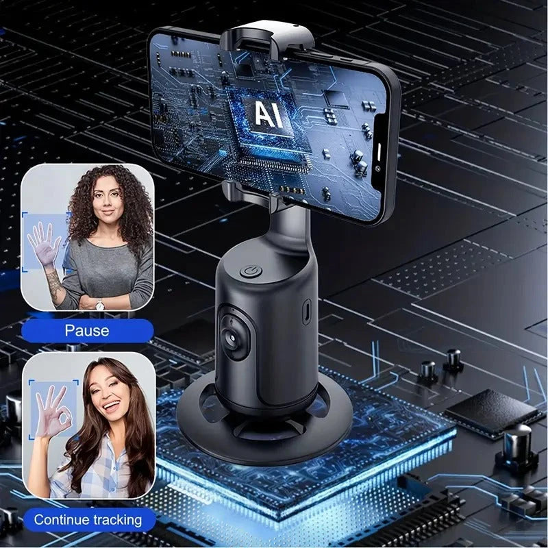 360° Smart Auto-Tracking Phone Stand