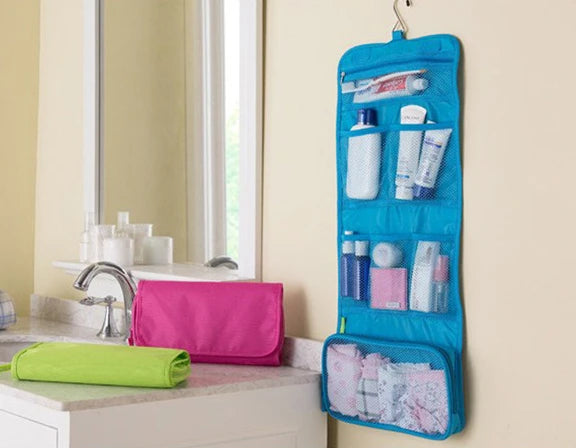 Travel Makeup Bag and Toiletry Organizer
