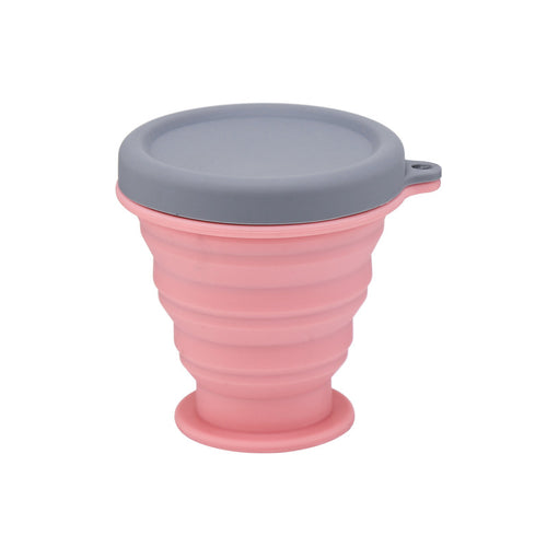 Collapsible Silicone Travel Coffee Cup with Lid – BPA-Free Foldable Mug, 3 Colors
