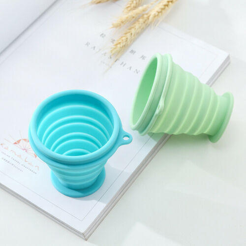 Collapsible Silicone Travel Coffee Cup with Lid – BPA-Free Foldable Mug, 3 Colors