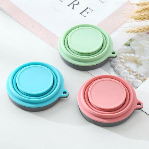 Collapsible Silicone Travel Coffee Cup with Lid – BPA-Free Foldable Mug, 3 Colors